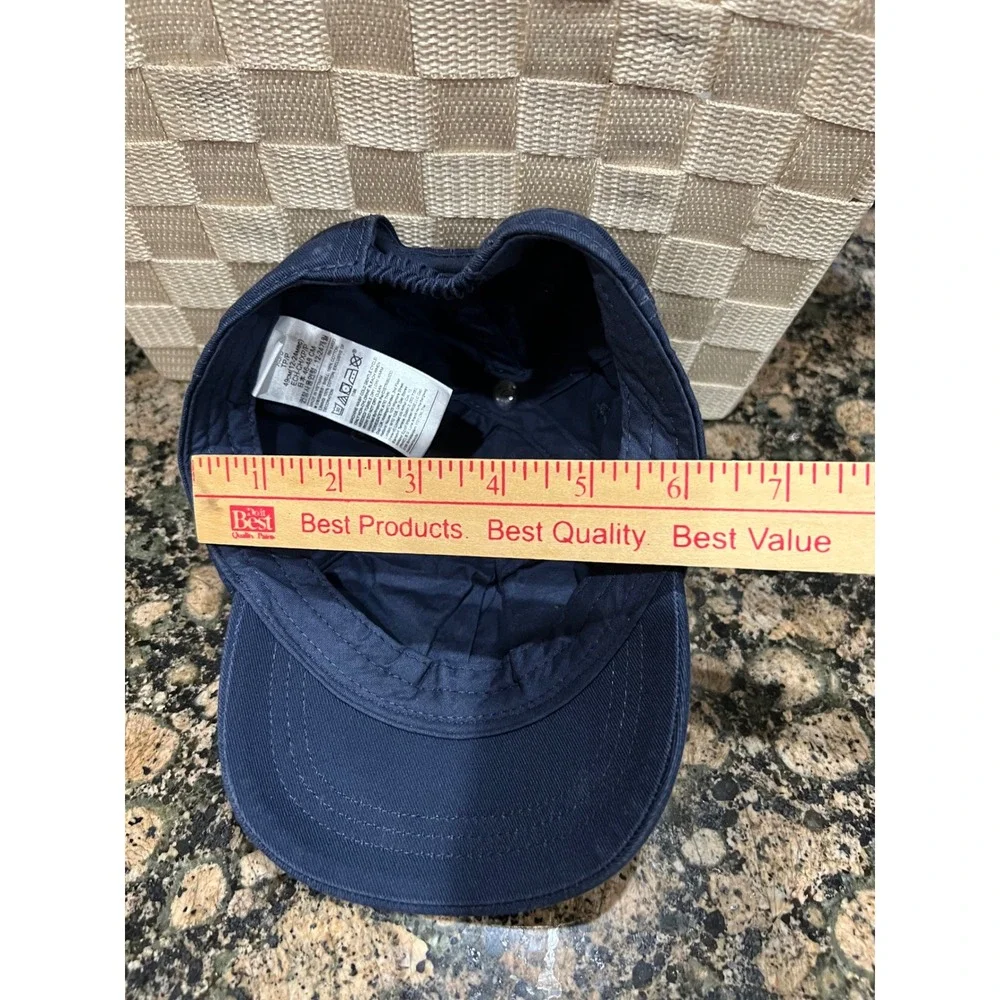 Gap Kids Navy Blue Cotton Embroidered Logo Baseball Cap Hat 12-24 Months